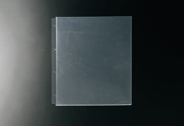 A4対応】中面ビニールポケット4穴（梨地エンボス）【MTPP-4H